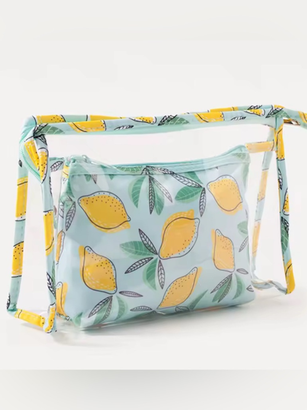 2pc Lovely Lemon Cosmetic Bag
